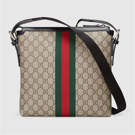 gucci web gg supreme messenger|gucci messenger bag review.